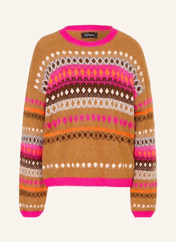 Grace Trui TOTORO LICHTBRUIN / ROZE / NEONORANJE