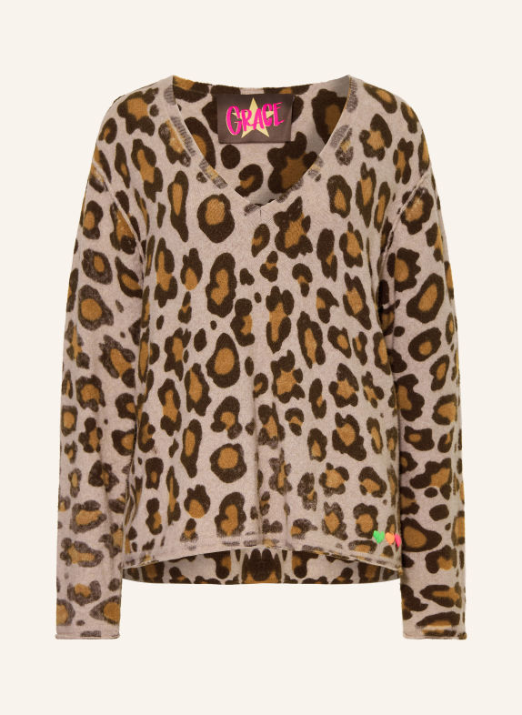 Grace Trui BEIGE / MARRON FONCÉ / BRUIN