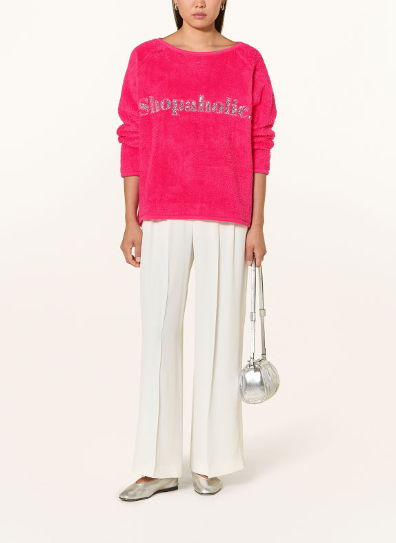 Grace Trui met pailletten ROZE / ZILVER