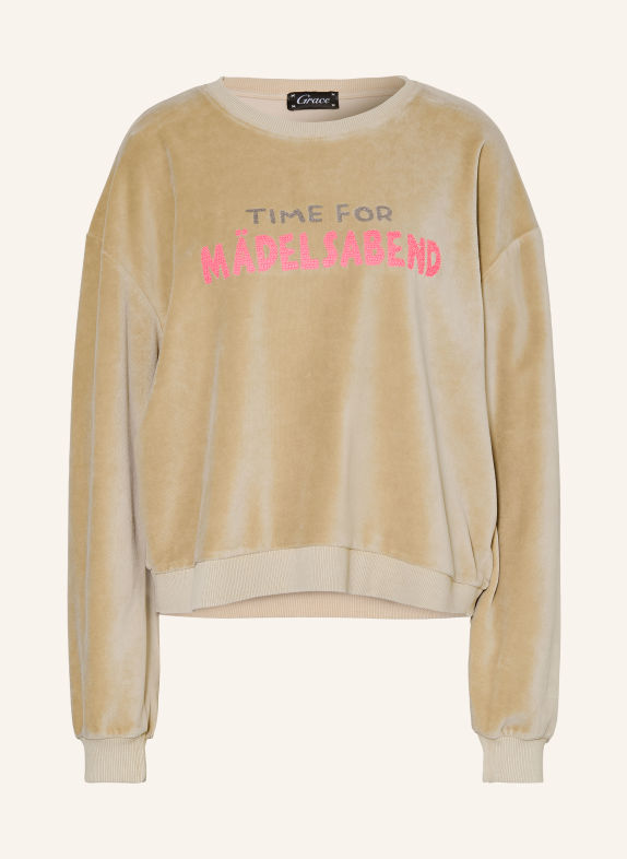 Grace Nickishirt MEISJESAVOND BEIGE / ZILVER / NEONROZE
