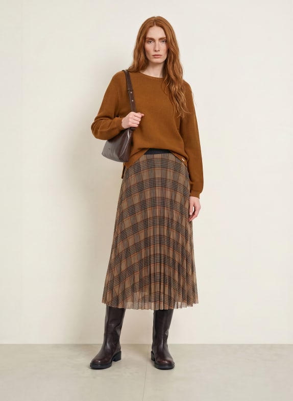 CINQUE Fustă CIMILANO CAMEL / CONIAC / NEGRU
