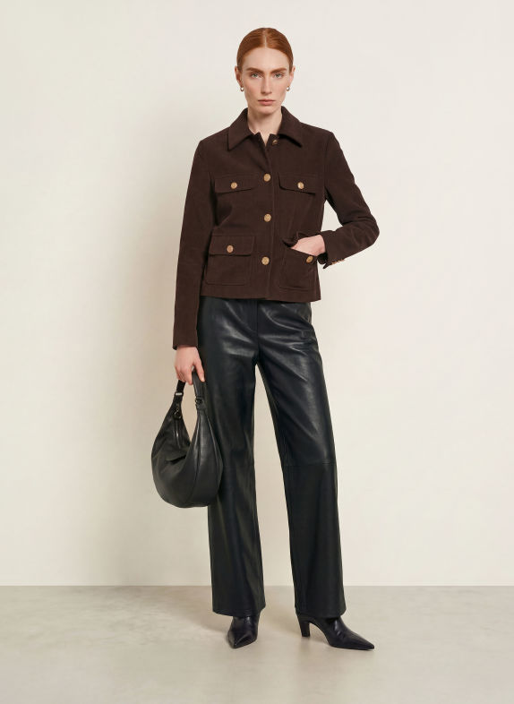 s.Oliver BLACK LABEL Corduroy Blazer MARRON FONCÉ