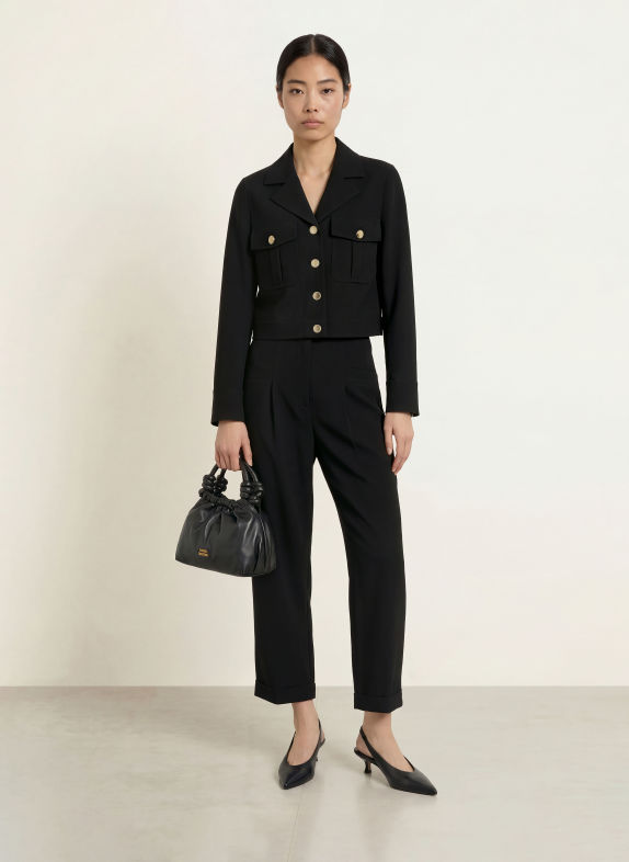 s.Oliver BLACK LABEL 7/8-bukser SORT