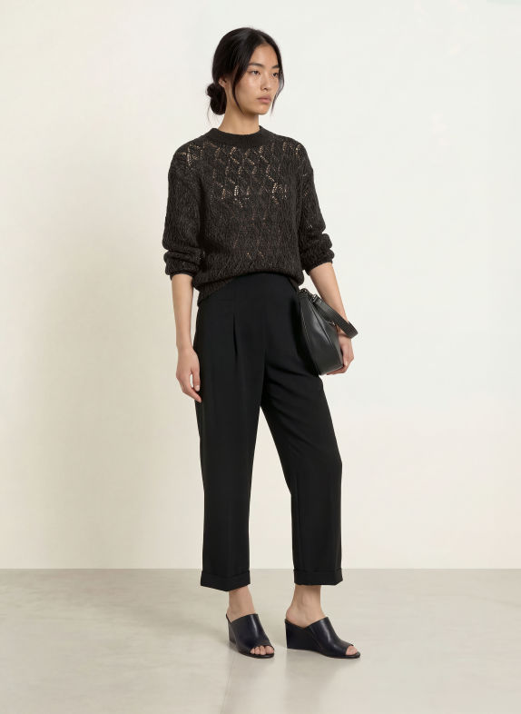 s.Oliver BLACK LABEL Pullover SCHWARZ / DUNKELGRAU