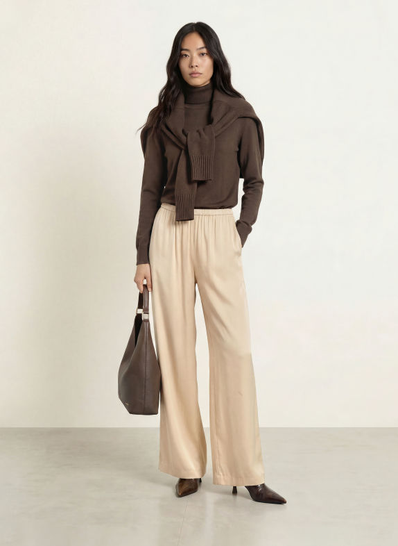 comma Rollkragenpullover DUNKELBRAUN
