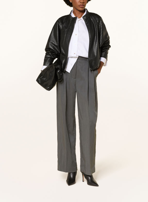 COMMA Blouson in Lederoptik SCHWARZ