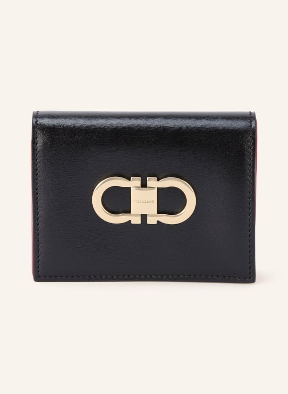 FERRAGAMO Portemonnee ZWART / GOUD