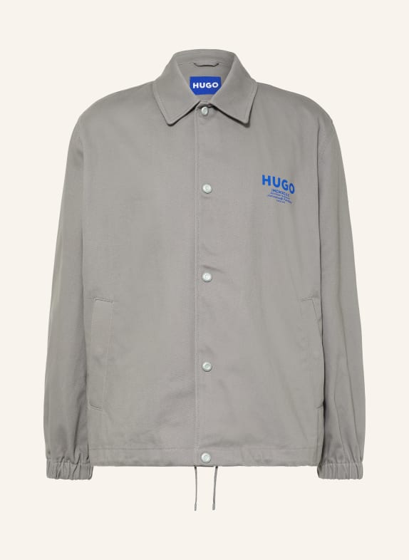 HUGO Surchemise BIYO GRIS / BLEU