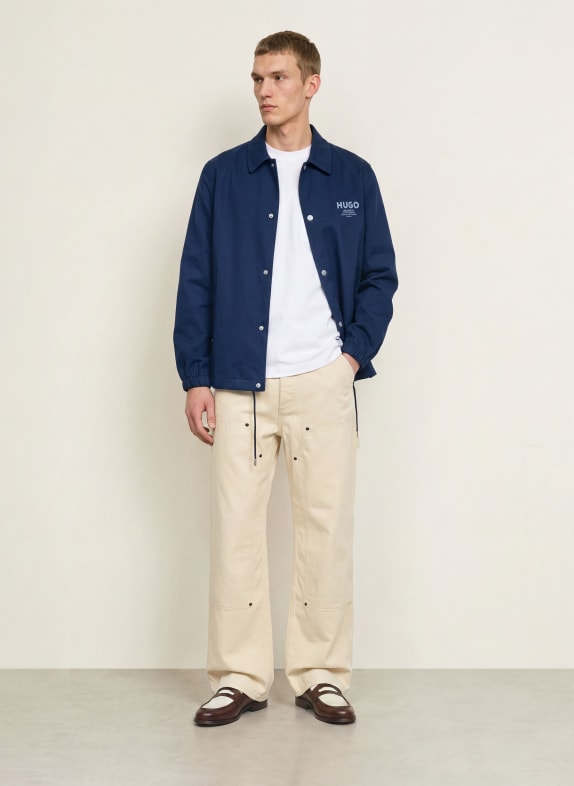 HUGO Koszula typu overshirt BIYO NIEBIESKI / JASNONIEBIESKI