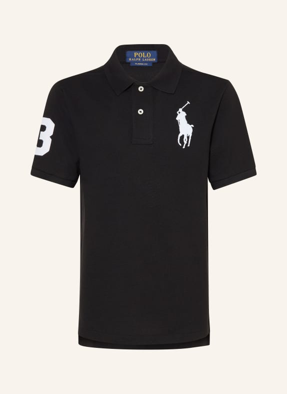 POLO RALPH LAUREN Piqué-Poloshirt SCHWARZ / WEISS
