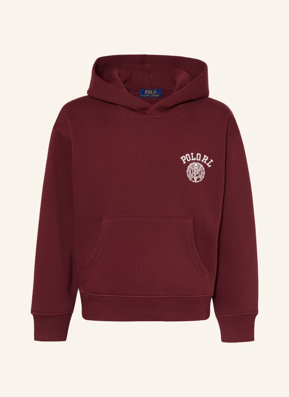 POLO RALPH LAUREN Hoodie DUNKELROT / WEISS