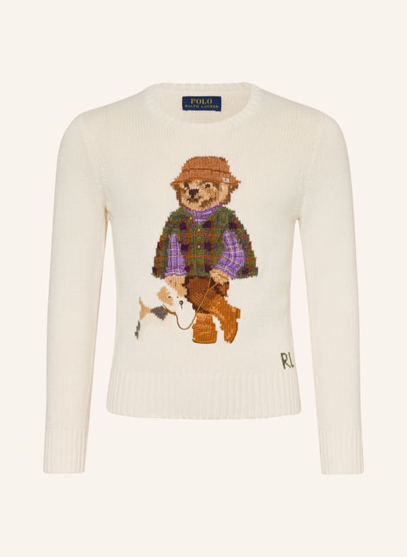 POLO RALPH LAUREN Trui CRÈME / MARRON FONCÉ / KAKI