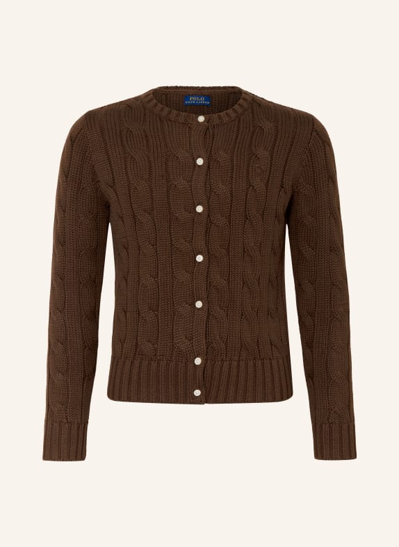 POLO RALPH LAUREN Strickjacke BRAUN
