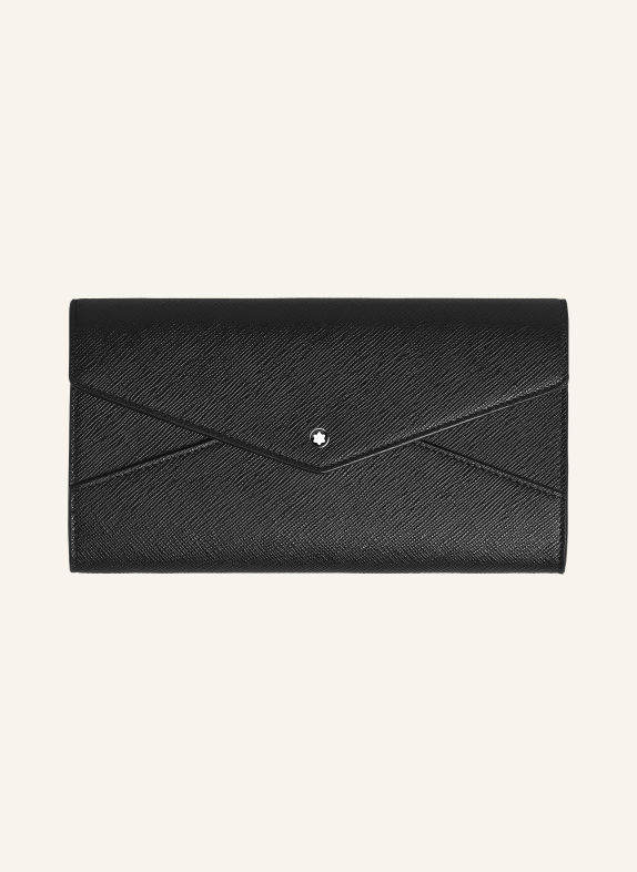 MONTBLANC Saffiano-Portemonnee SARTORIAL met Pouch ZWART