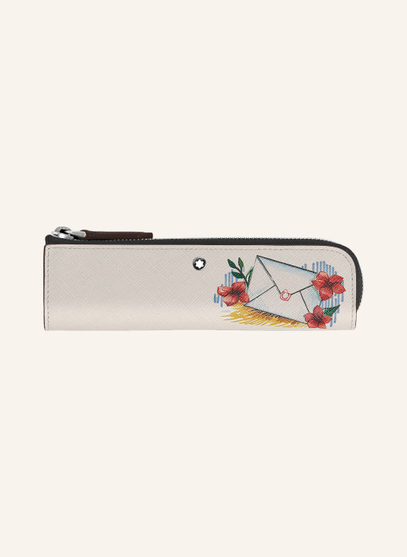 MONTBLANC SARTORIAL Pen Case LIGHT BROWN / RED / GREEN