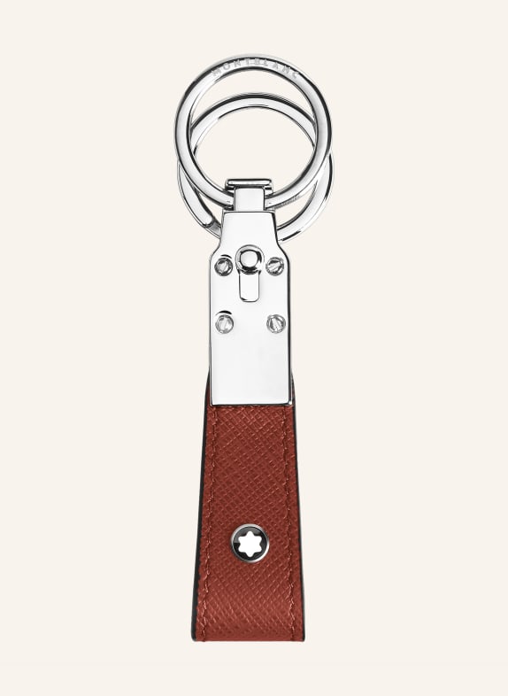 MONTBLANC Schlüsselanhänger SARTORIAL BRAUN / SILBER