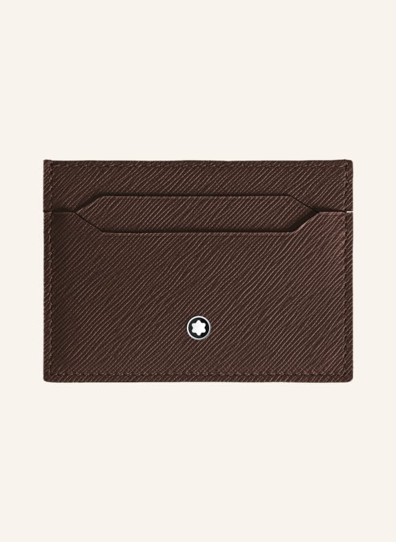 MONTBLANC Saffiano-Kartenetui SARTORIAL DUNKELBRAUN