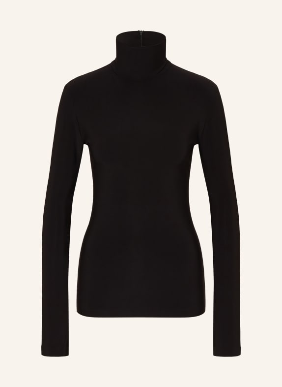 NORMA KAMALI Rollkragenshirt SCHWARZ