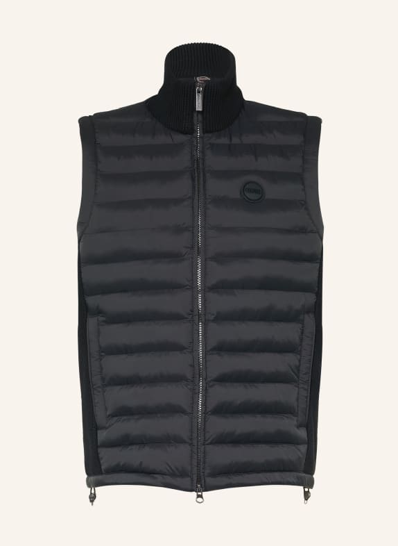 COLMAR Quilted vest in a mix of materials BLACK