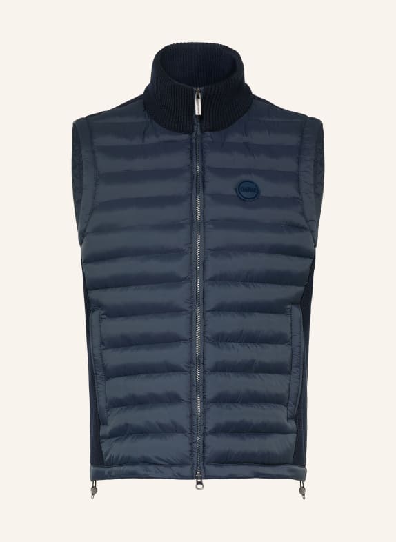 COLMAR Quilted vest in a mix of materials DARK BLUE