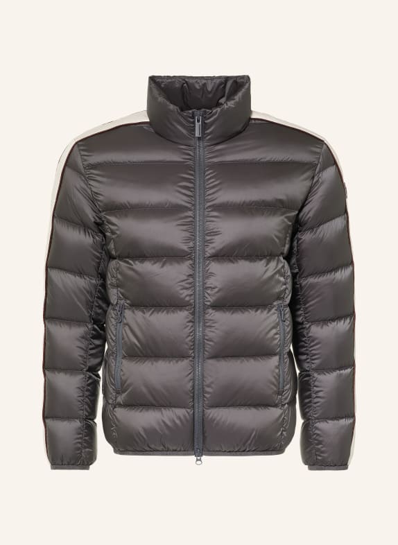 COLMAR Daunenjacke DUNKELGRAU / DUNKELROT / WEISS