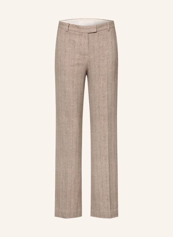 CIRCOLO 1901 Marlenehose aus Flanell BEIGE / ECRU