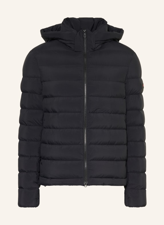 PEUTEREY BOGGS Down Jacket with Detachable Hood BLACK