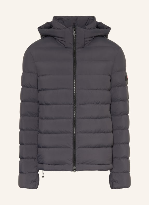 PEUTEREY BOGGS Down Jacket with Detachable Hood DARK GRAY