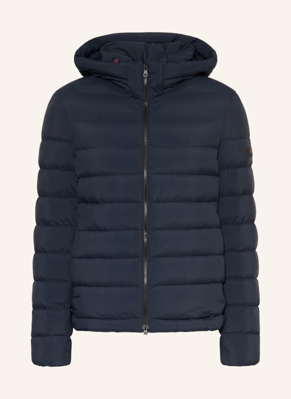 PEUTEREY BOGGS Down Jacket with Detachable Hood DARK BLUE