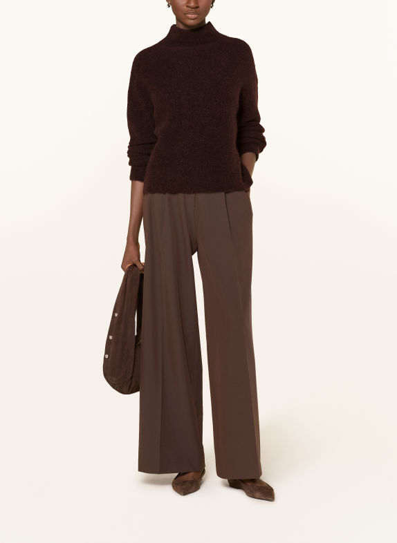 darling harbour Pullover mit Alpaka DARK BROWN