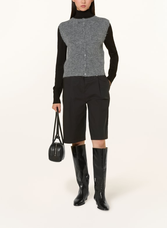 darling harbour Gilet en maille d'alpaga GREY MELANGE