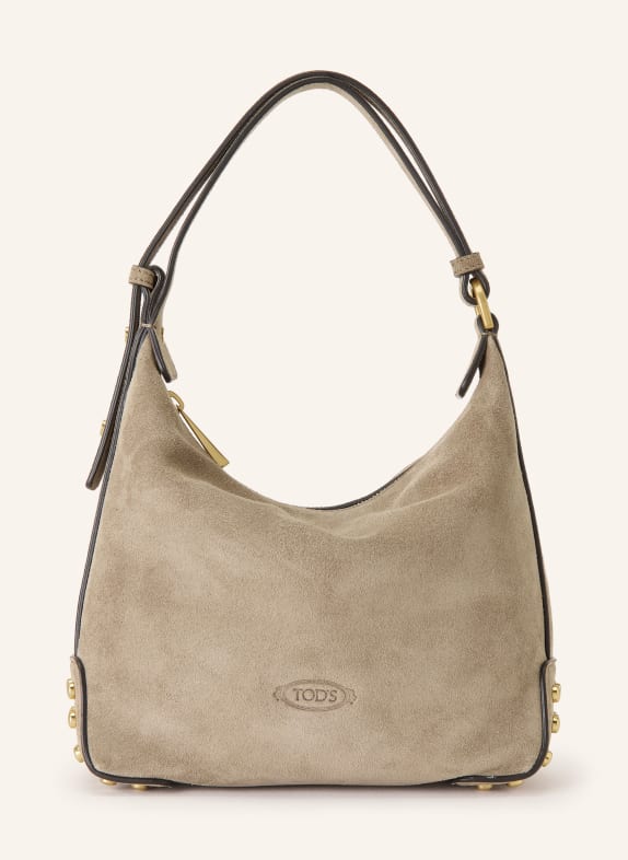TOD'S Umhängetasche TAUPE / GOLD