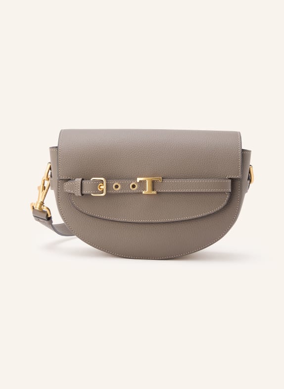 TOD'S Umhängetasche T SIGNATURE TAUPE / GOLD