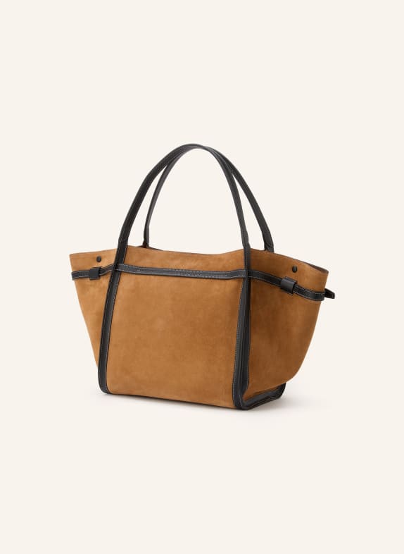 TOD'S Shoppers T SIGNATURE MEDIUM COGNAC / ZWART