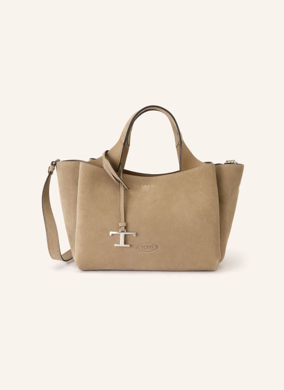TOD'S Handbag CAMEL / SILVER