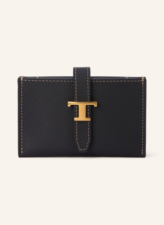 TOD'S Portofel T TIMELESS NEGRU / AUR