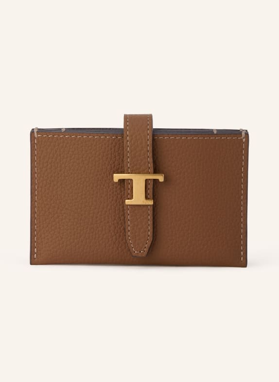TOD'S Portofel T TIMELESS MARO / AUR