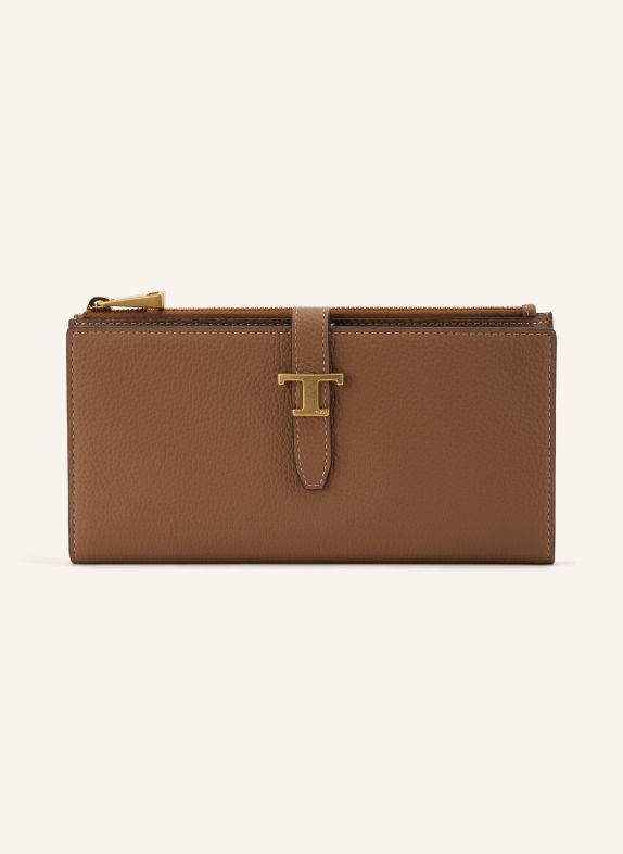 TOD'S KATE Wallet CAMEL / GOLD