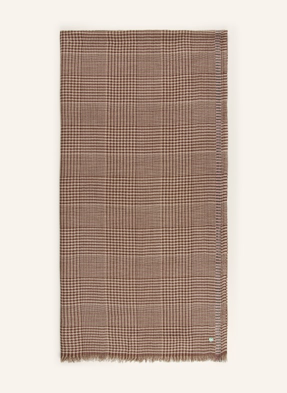CODELLO Scarves BEIGE / DARK BROWN