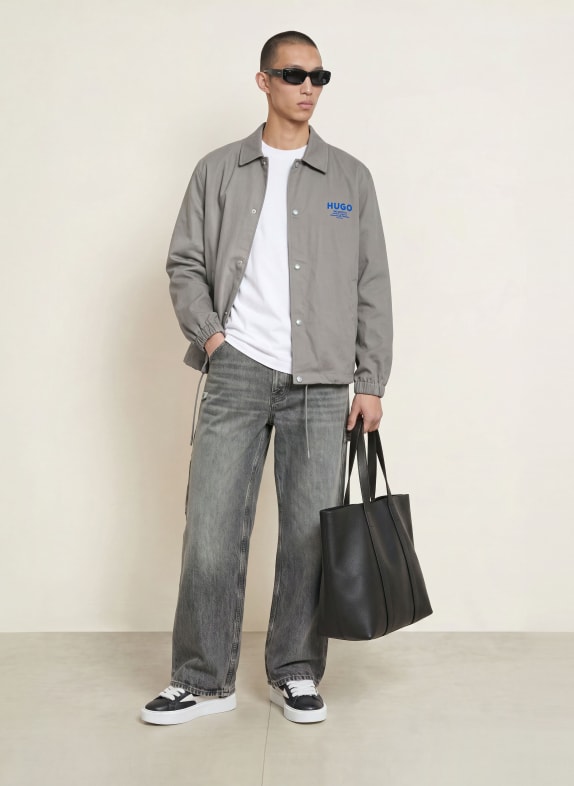 HUGO Jeansy CARPENTER o luźnym kroju 033 MEDIUM GREY