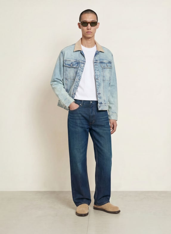 HUGO Jeansy NATE o luźnym kroju 404 DARK BLUE