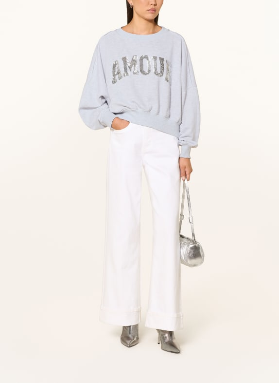 miss goodlife Sweatshirt met pailletten GRIJS