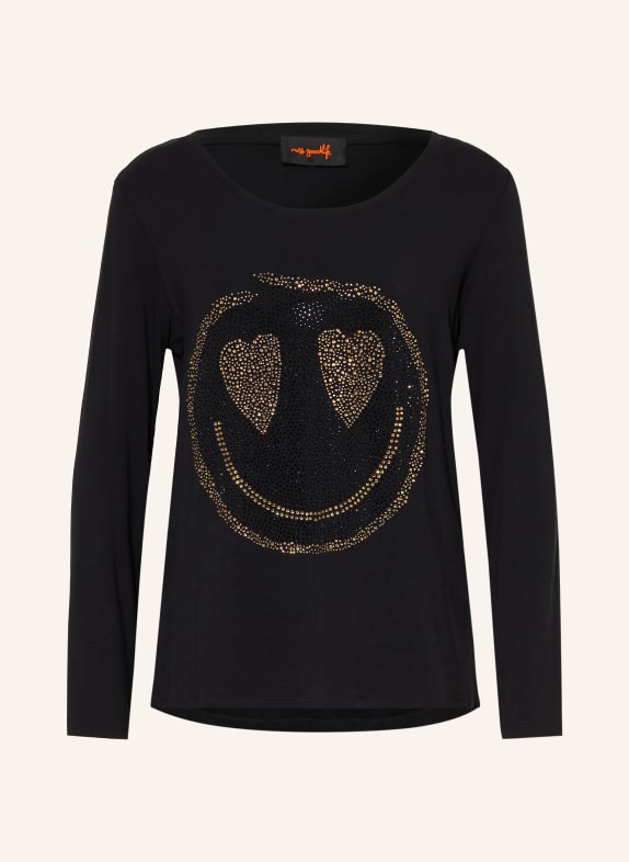 miss goodlife Long-sleeve shirt with rhinestones BLACK / GOLD