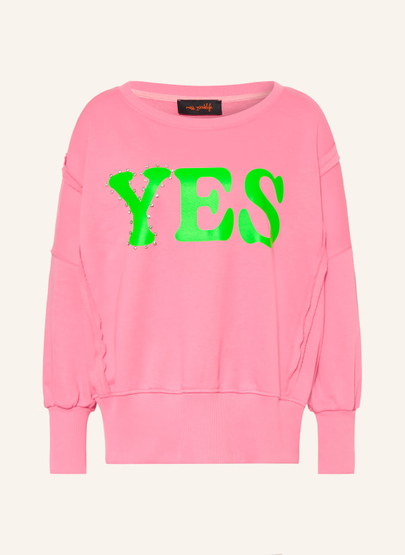 miss goodlife Hanorac cu pietre decorative ROZ / VERDE
