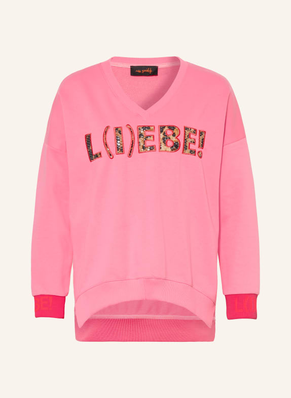 miss goodlife Sequin Sweatshirt PINK / BEIGE / BLACK