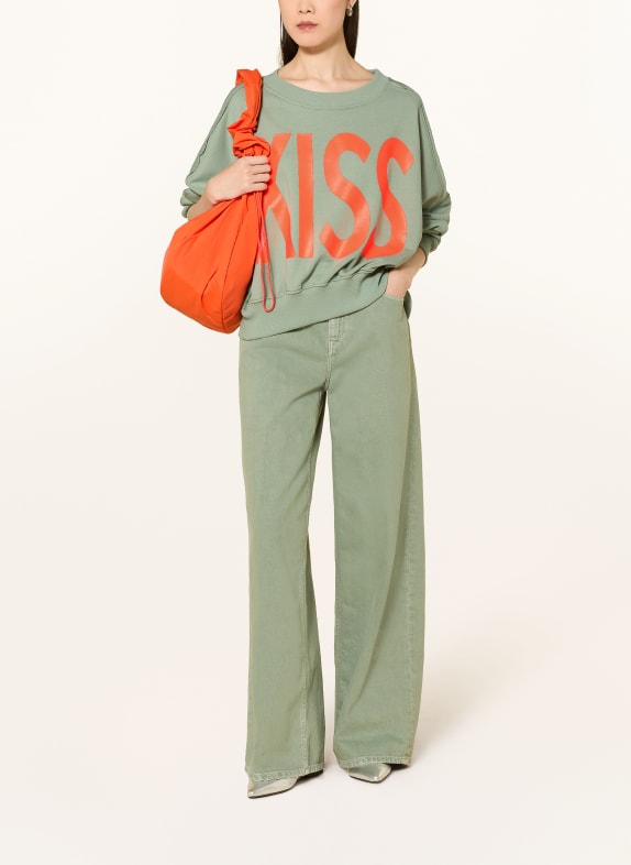 miss goodlife Sweatshirt MINT / NEONORANJE