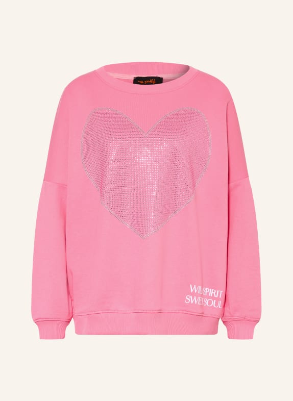 miss goodlife Sweatshirt with Rhinestones PINK