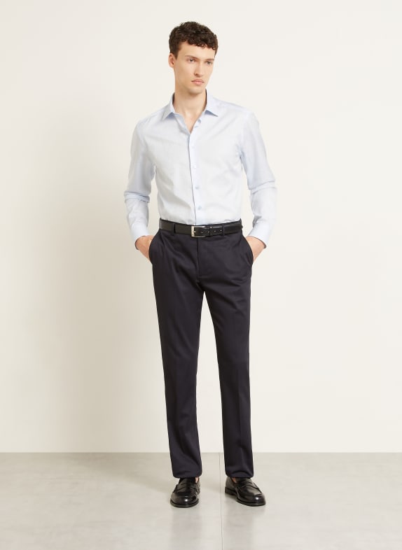 ETRO Overhemd Comfort Fit WIT / LICHTBLAUW