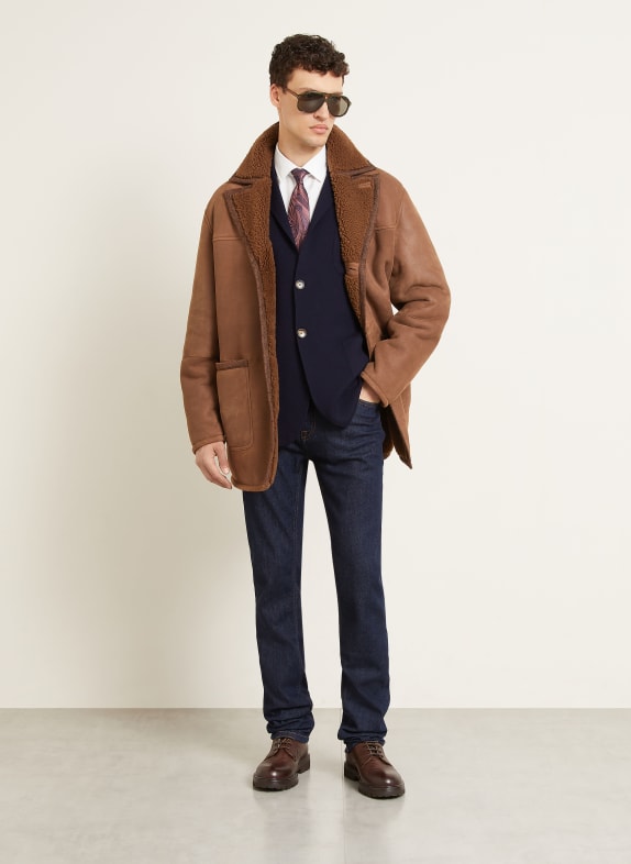 ETRO Læderjakke COGNAC / BRUN