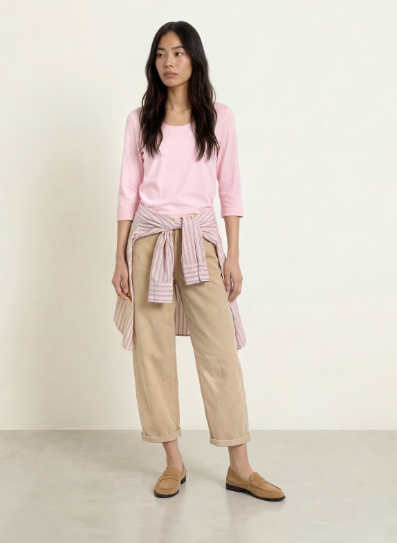 efixelle T-shirt med 3/4-ærmer ROSA